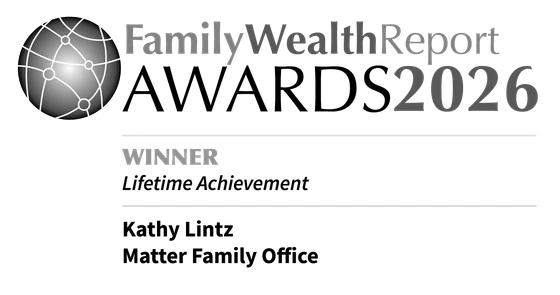 Family Wealth Report 2026 Lifetime Achievement Award winner